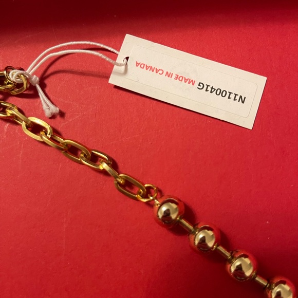 TOVA Gold Multicolor Beaded Necklace - Picture 3 of 3